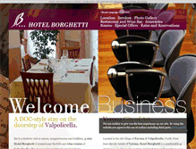Tablet Screenshot of hotelborghetti.com